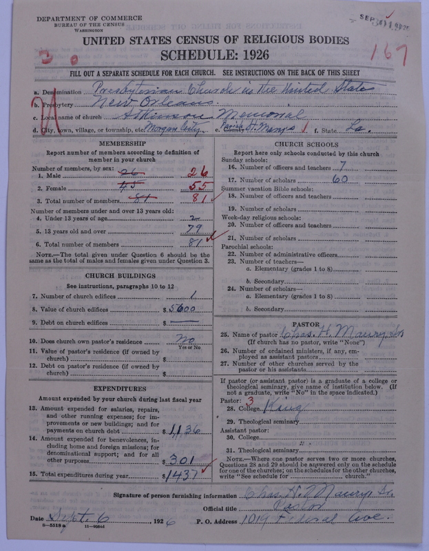 Scan of Presbyterian Church in the United States: 3019