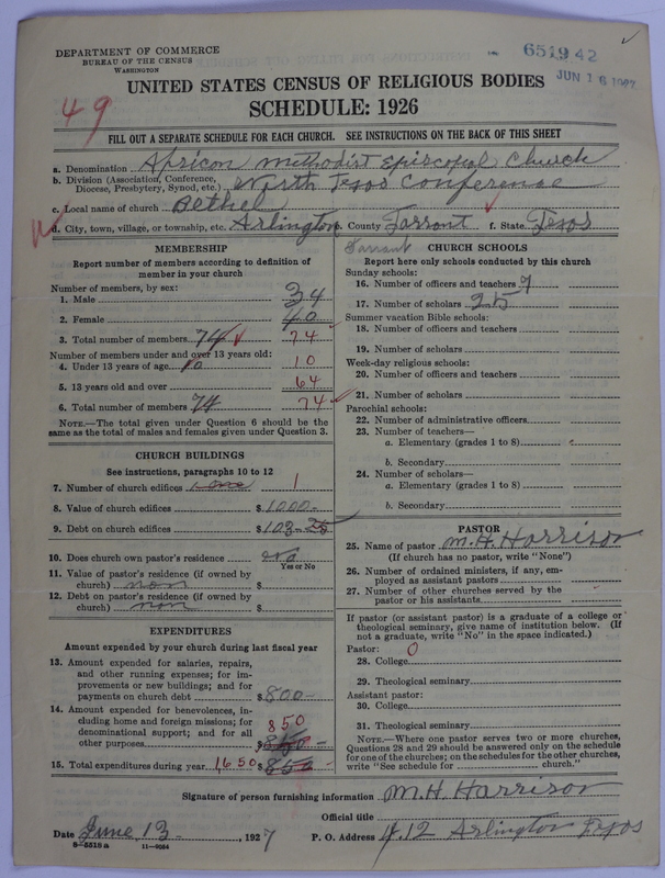 Scan of African Methodist Episcopal Church: 6519