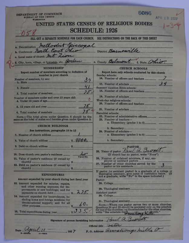 Scan of Methodist Eiscopal Church: 6086