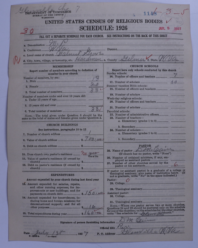 Scan of Methodist Protestant Church: 1148