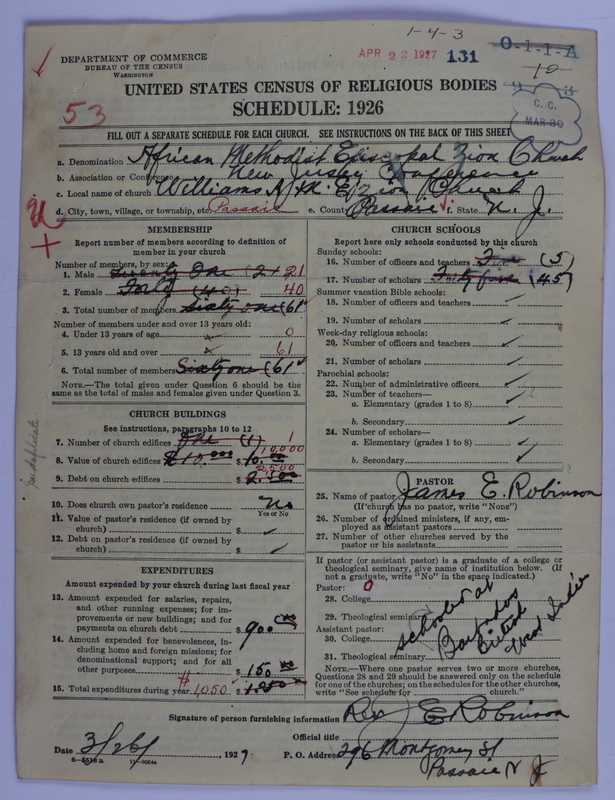Scan of African Methodist Episcopal Zion Church: 131