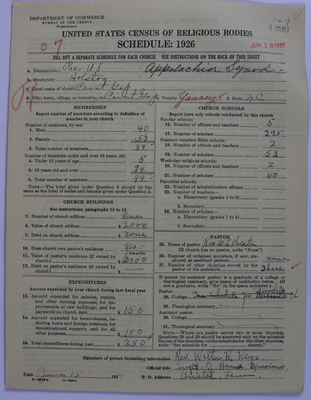 Scan of Presbyterian Church in the United States: 1299