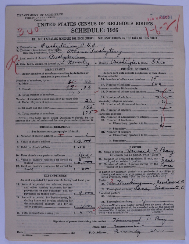 Scan of Presbyterian Church in the United States of America: 3036
