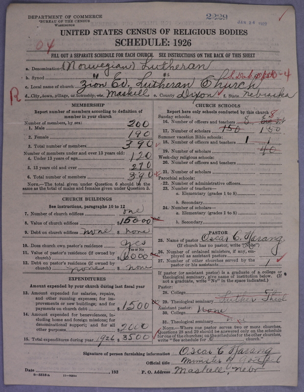 Scan of Norwegian Lutheran Church of America: 2229