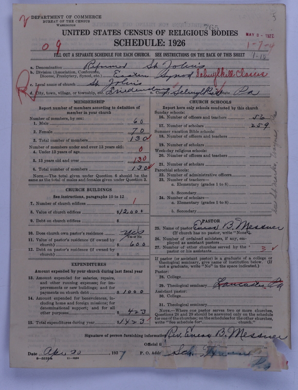 Scan of Reformed Church in the United States: 765