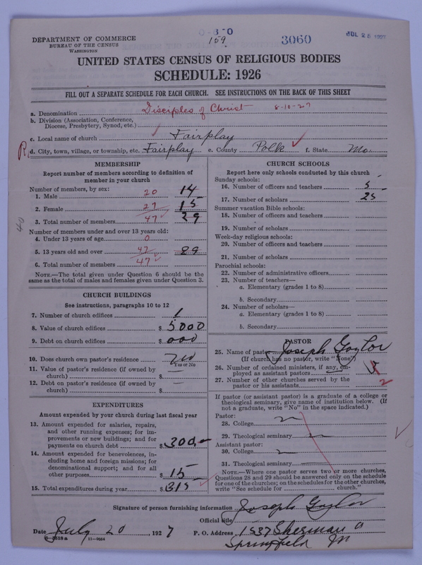 Scan of Disciples of Christ: 3060