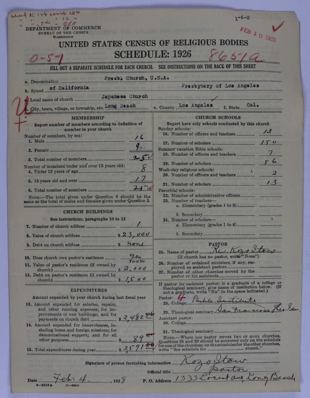 Scan of Presbyterian Church in the United States of America: 8651 A