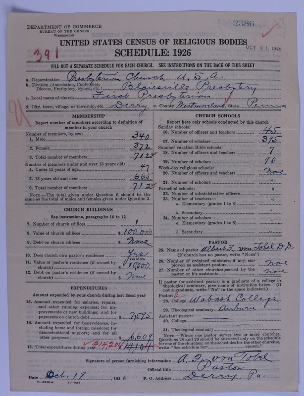 Scan of Presbyterian Church in the United States of America: 2386