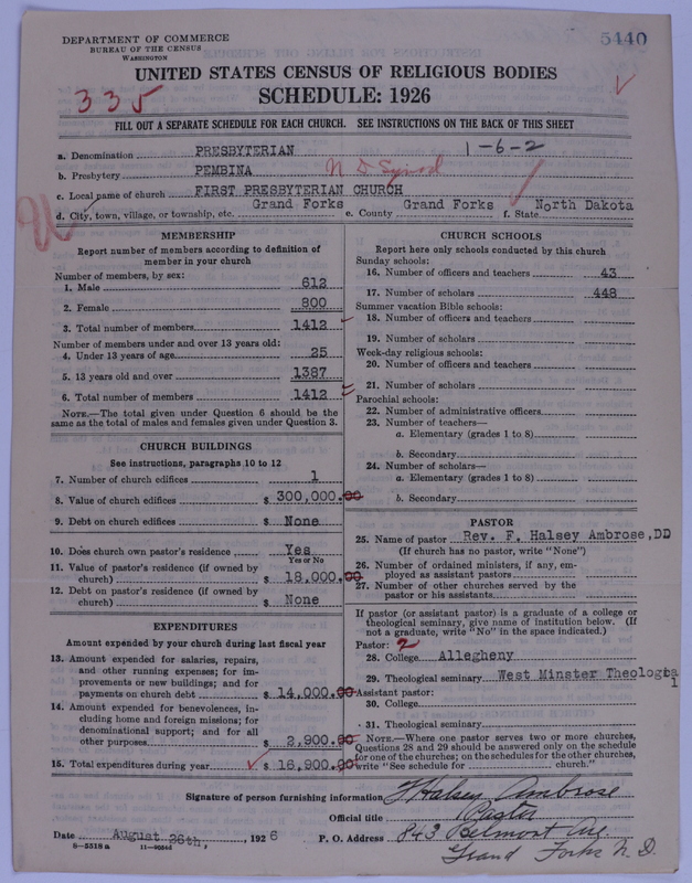 Scan of Presbyterian Church in the United States of America: 5440