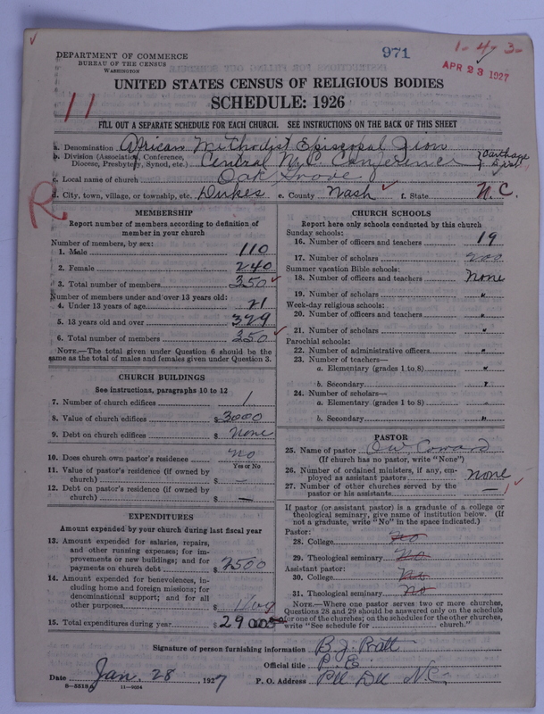 Scan of African Methodist Episcopal Zion Church: 971