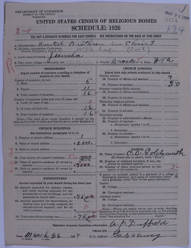 Scan of Church of the United Brethren in Christ: 2471