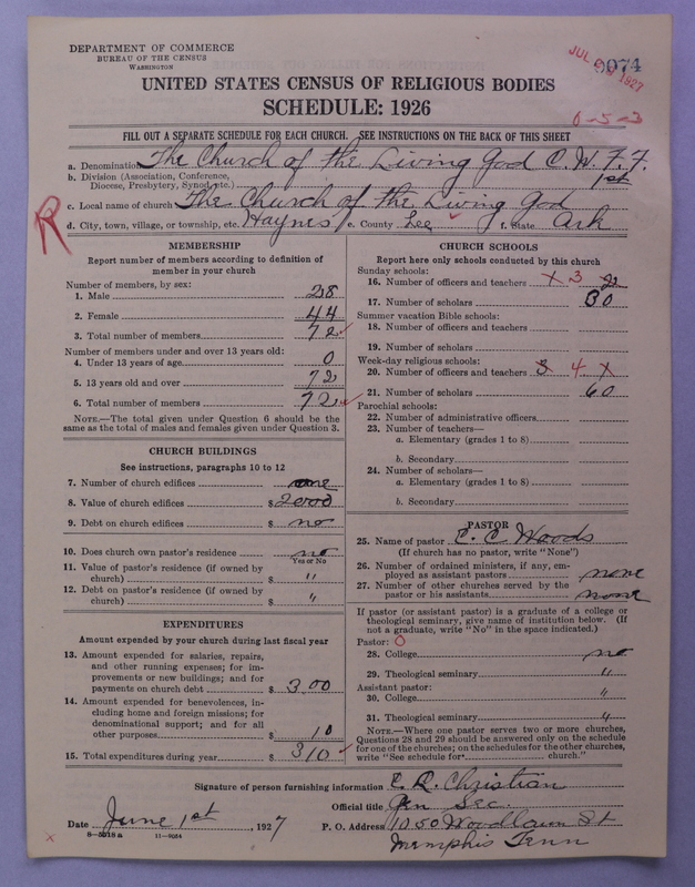 Scan of Church of the Living God, Christian Workers for Fellowship: 74