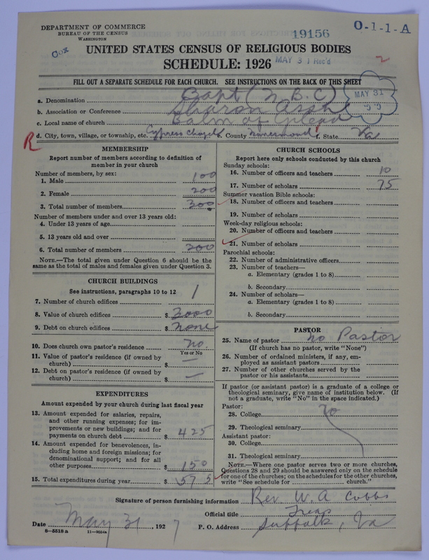 Scan of Negro Baptists: 19156
