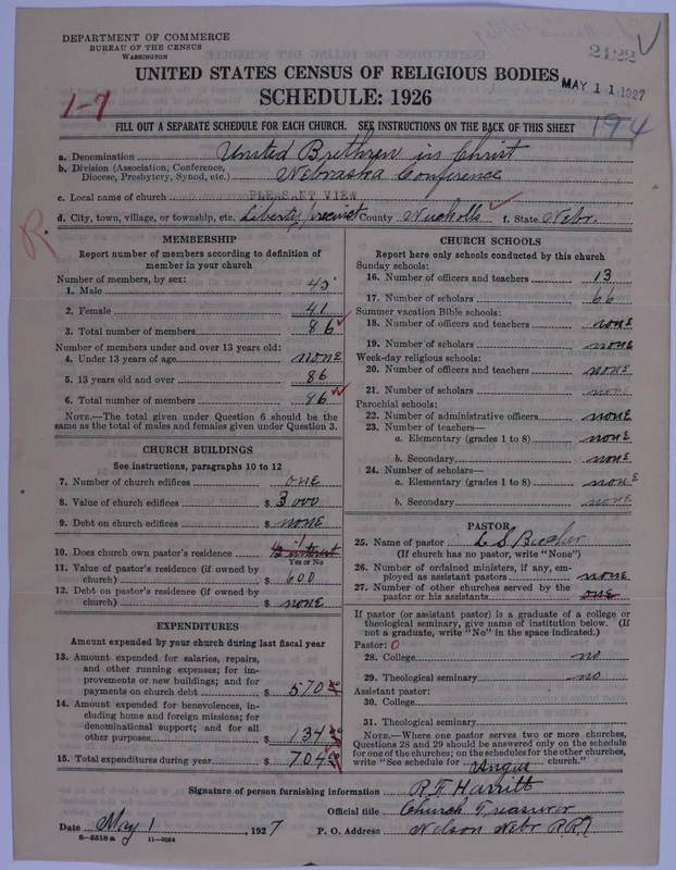 Scan of Church of the United Brethren in Christ: 2122