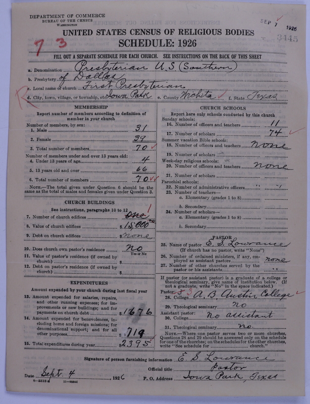 Scan of Presbyterian Church in the United States: 3445
