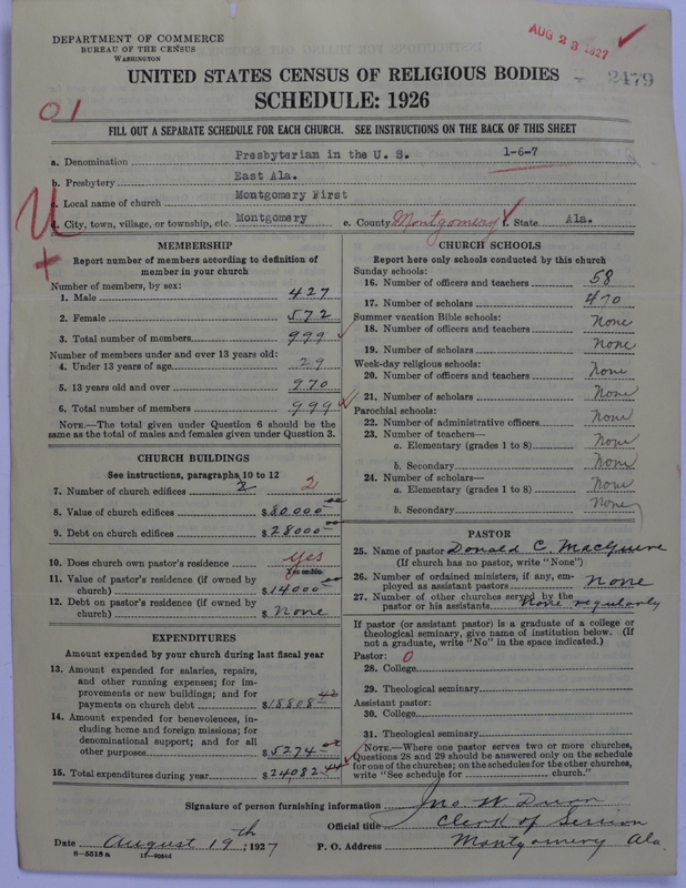 Scan of Presbyterian Church in the United States: 2479