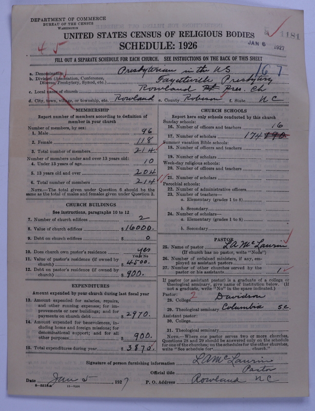 Scan of Presbyterian Church in the United States: 1181