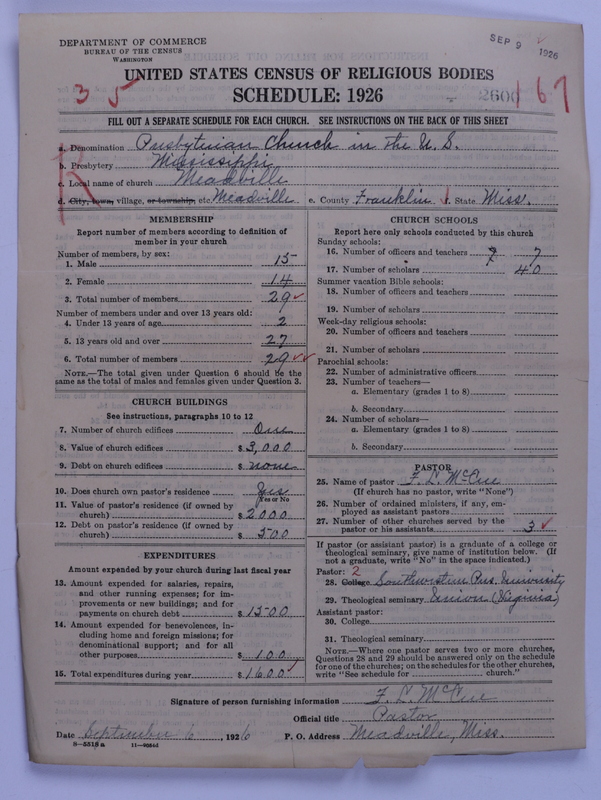 Scan of Presbyterian Church in the United States: 2600