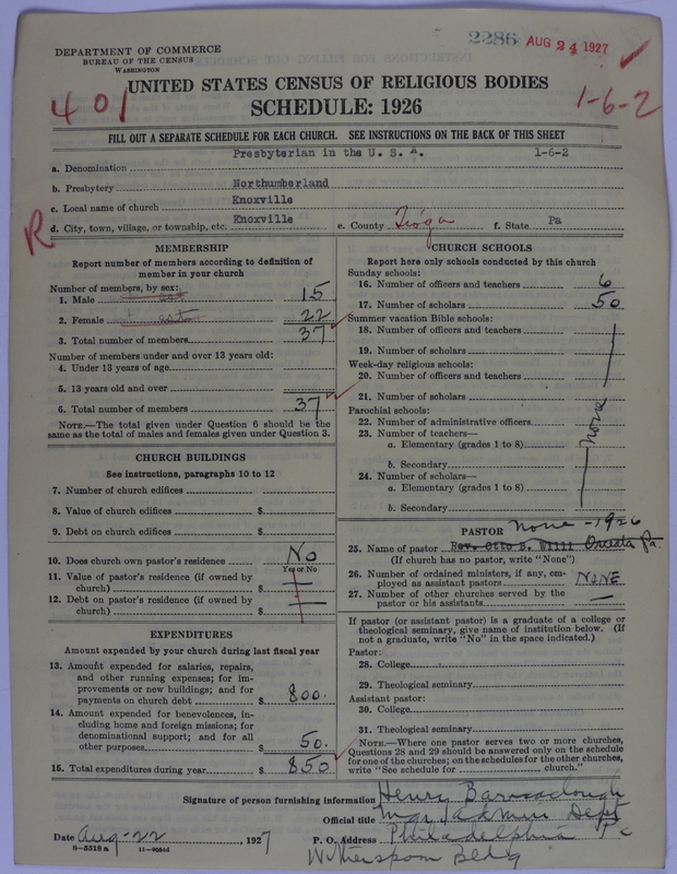 Scan of Presbyterian Church in the United States of America: 2286
