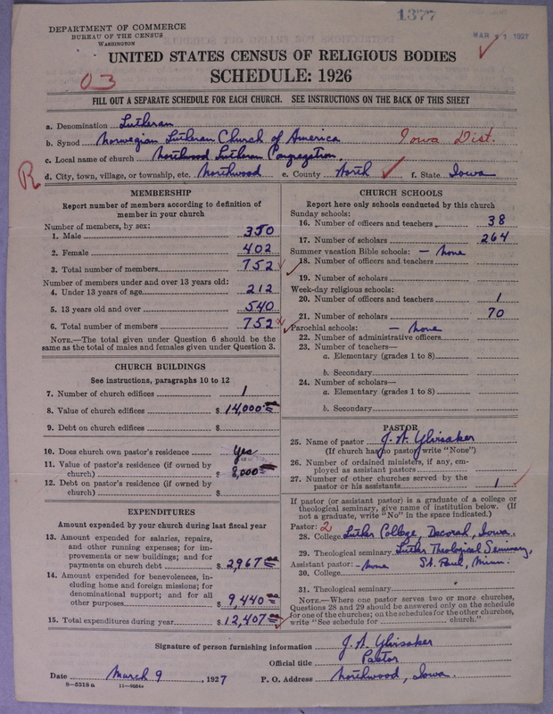 Scan of Norwegian Lutheran Church of America: 1377