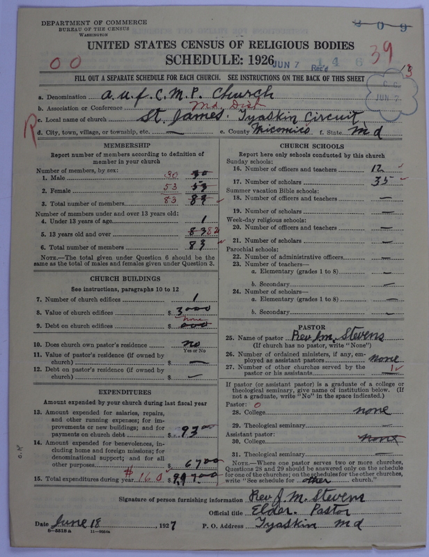 Scan of African Union Methodist Protestant Church: 39