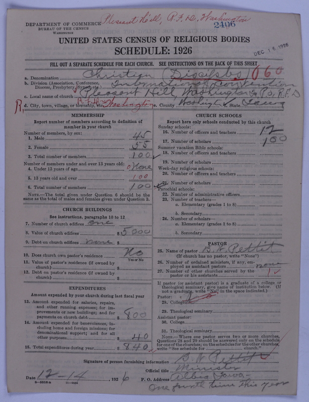 Scan of Disciples of Christ: 2406