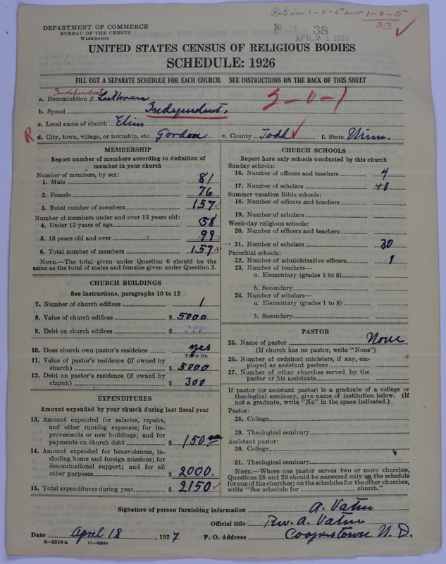 Scan of Independent Lutheran Congregations: 38