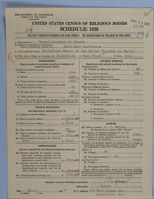 Scan of Church of the United Brethren in Christ: 1030