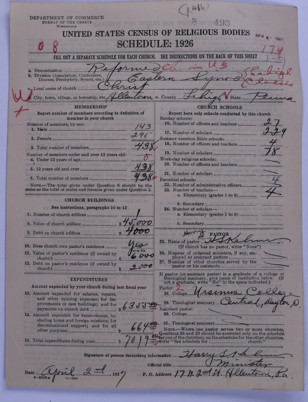 Scan of Reformed Church in the United States: 495