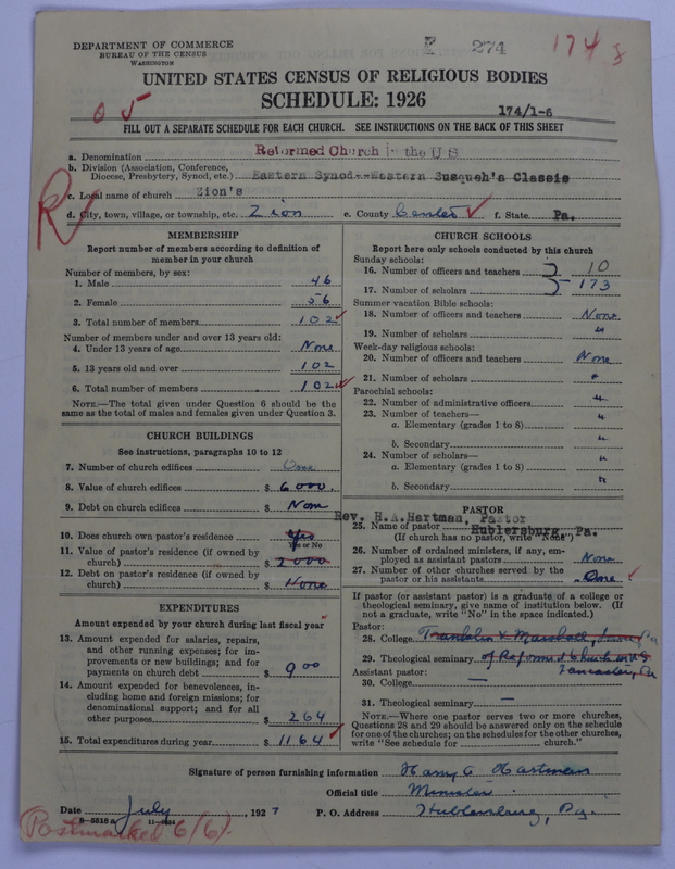Scan of Reformed Church in the United States: 274
