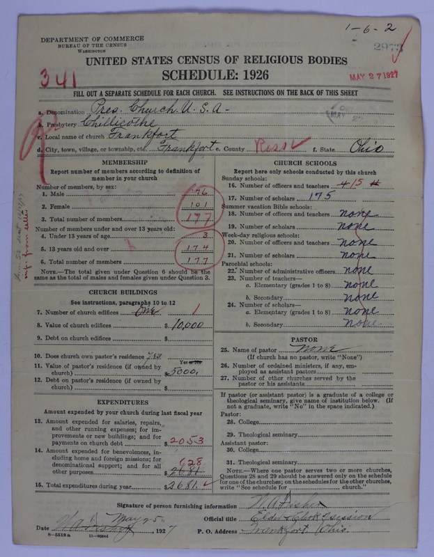 Scan of Presbyterian Church in the United States of America: 2973
