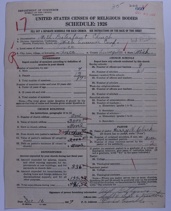 Scan of Methodist Protestant Church: 660