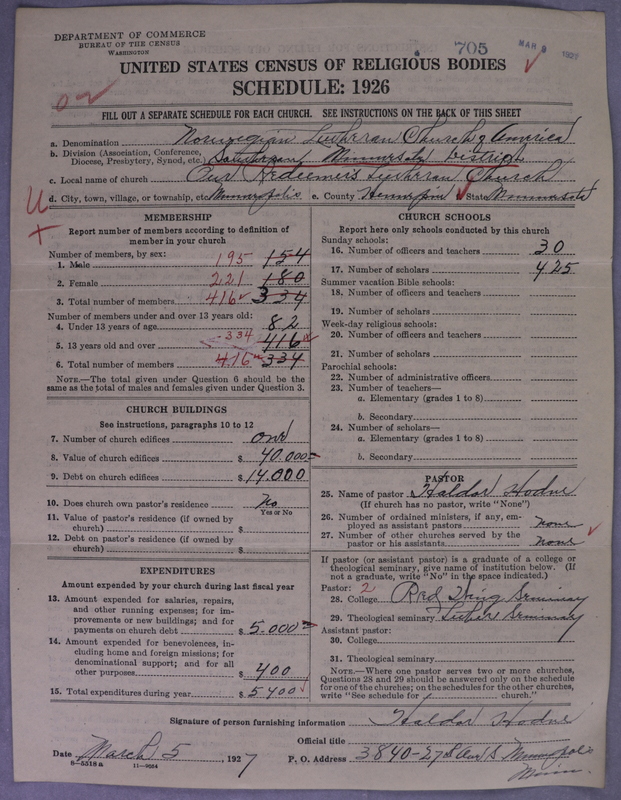 Scan of Norwegian Lutheran Church of America: 705