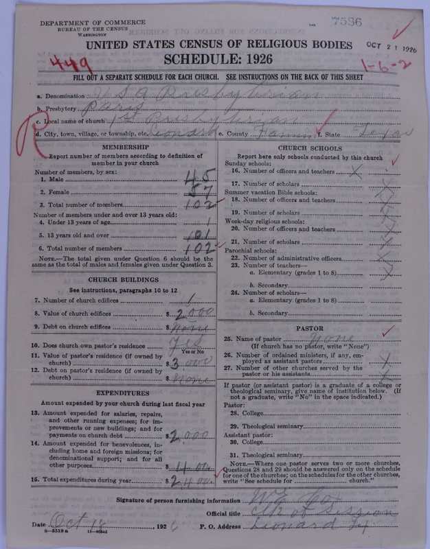 Scan of Presbyterian Church in the United States of America: 7586