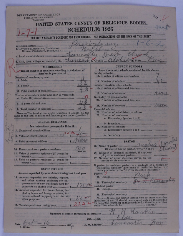 Scan of Presbyterian Church in the United States of America: 5884