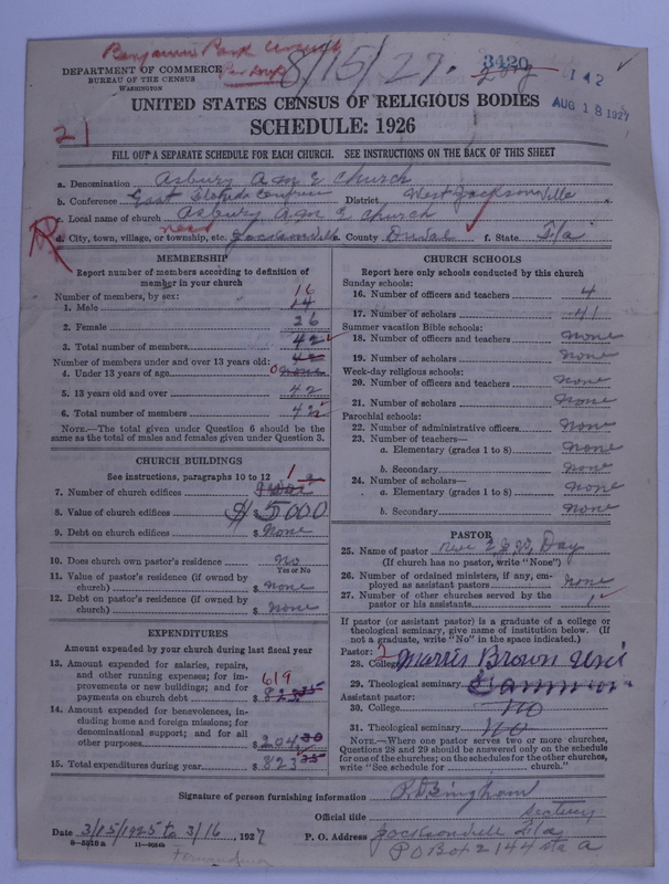 Scan of African Methodist Episcopal Church: 3420