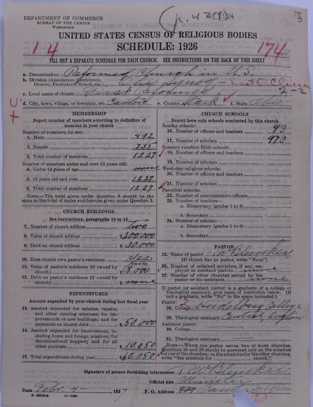 Scan of Reformed Church in the United States: 1128
