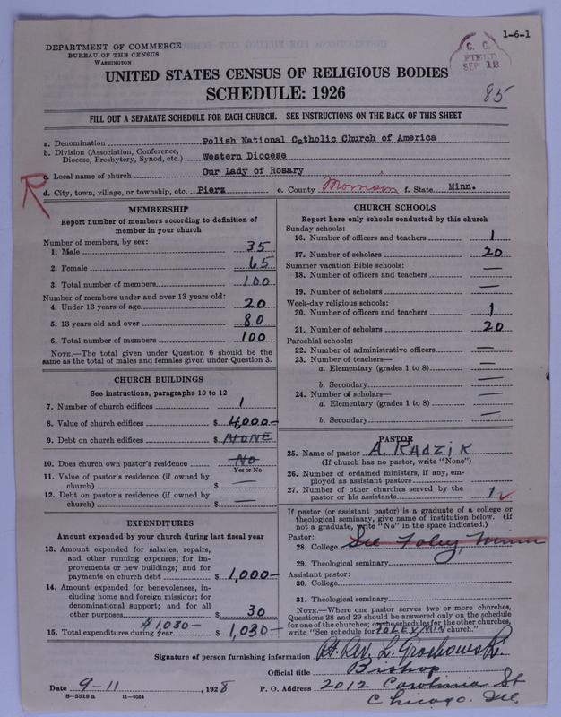 Scan of Polish National Catholic Church of America: 85