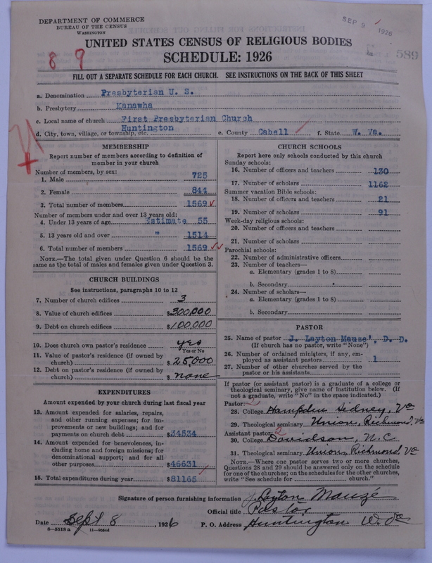Scan of Presbyterian Church in the United States: 589