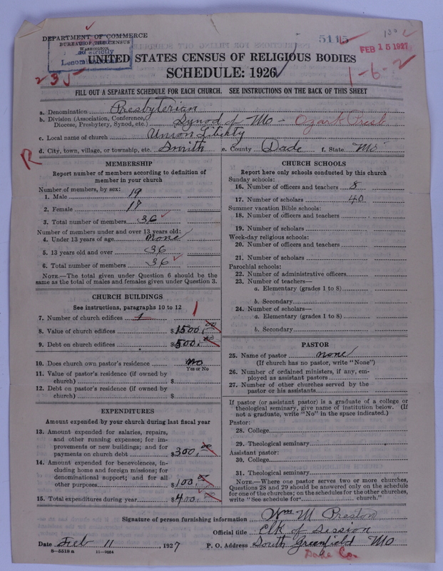 Scan of Presbyterian Church in the United States of America: 5115
