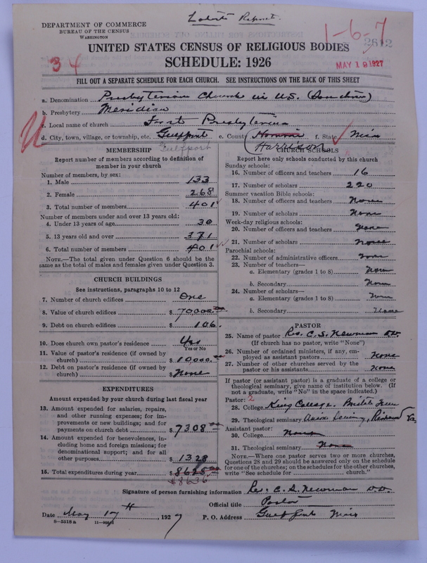 Scan of Presbyterian Church in the United States: 2612