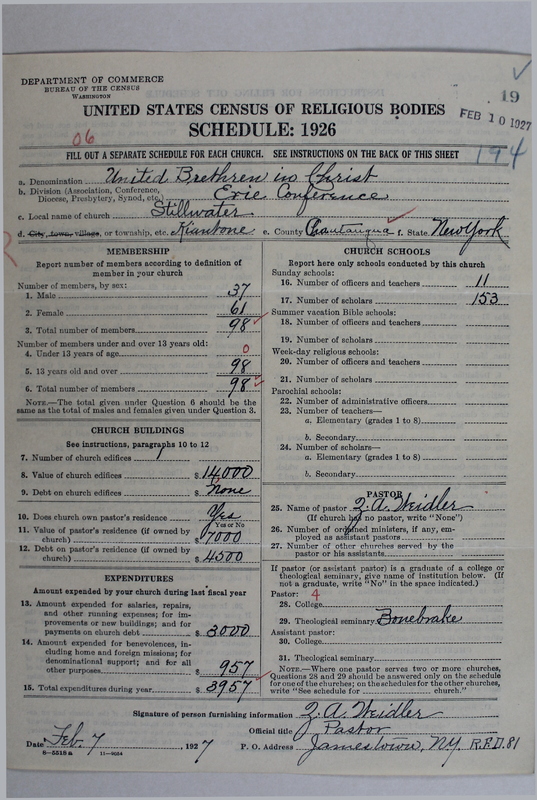 Scan of Church of the United Brethren in Christ: 19