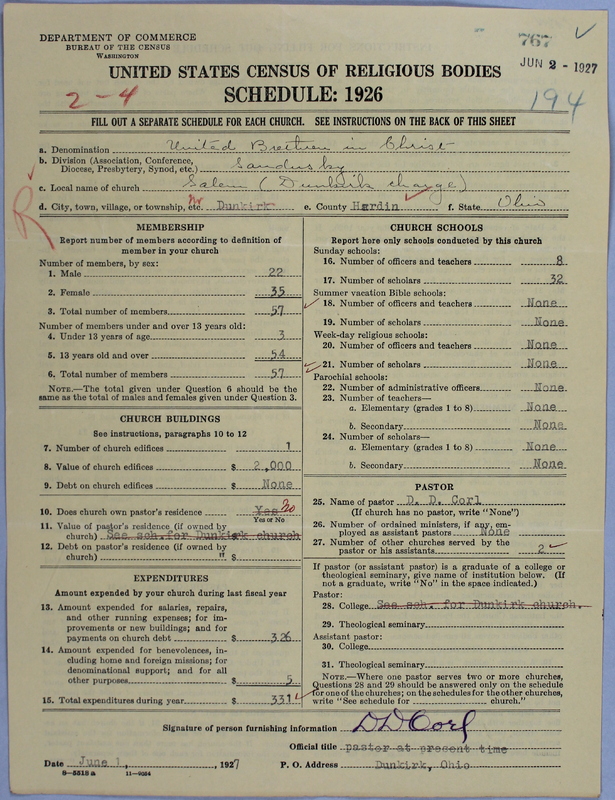 Scan of Church of the United Brethren in Christ: 767