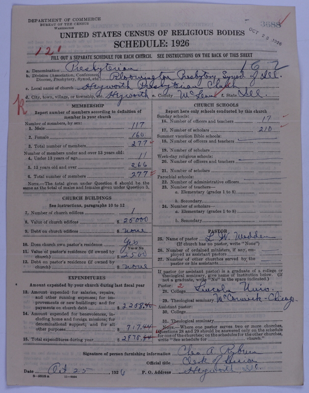 Scan of Presbyterian Church in the United States of America: 3688