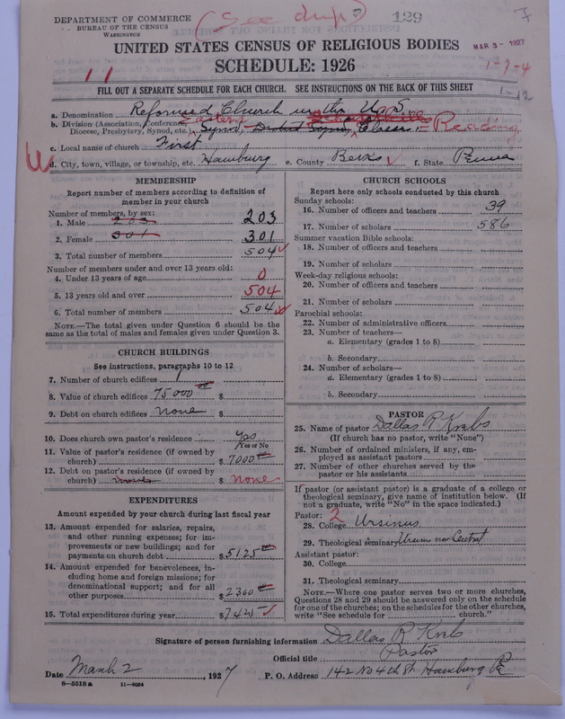 Scan of Reformed Church in the United States: 129