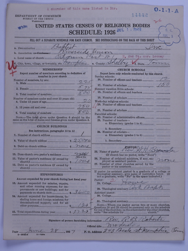 Scan of Negro Baptists: 14442