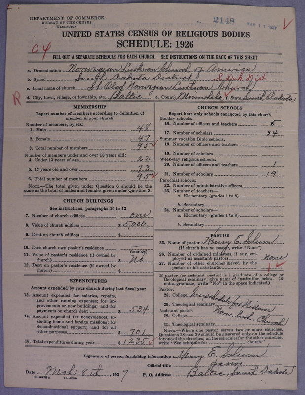 Scan of Norwegian Lutheran Church of America: 2148