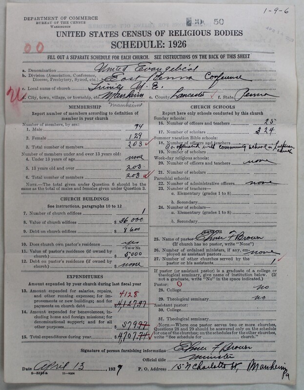 Scan of Evangelical Congregational Church: 50
