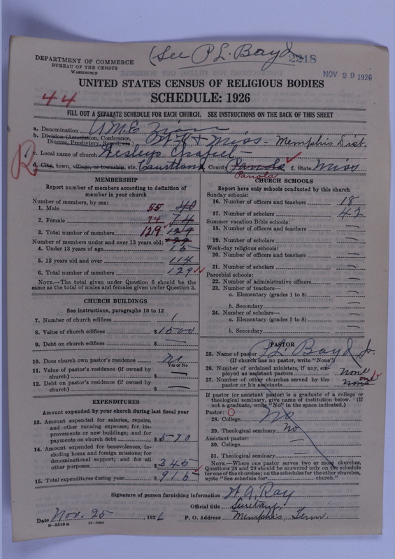 Scan of African Methodist Episcopal Zion Church: 2218