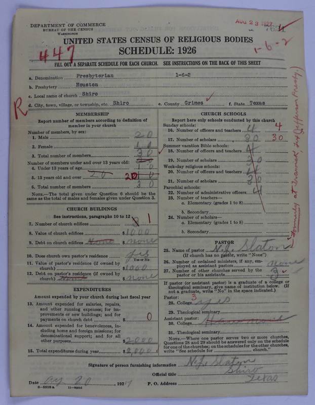 Scan of Presbyterian Church in the United States of America: 7621